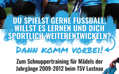 Schnuppertraining für Mädchen der Jahrgänge 2009 – 2012